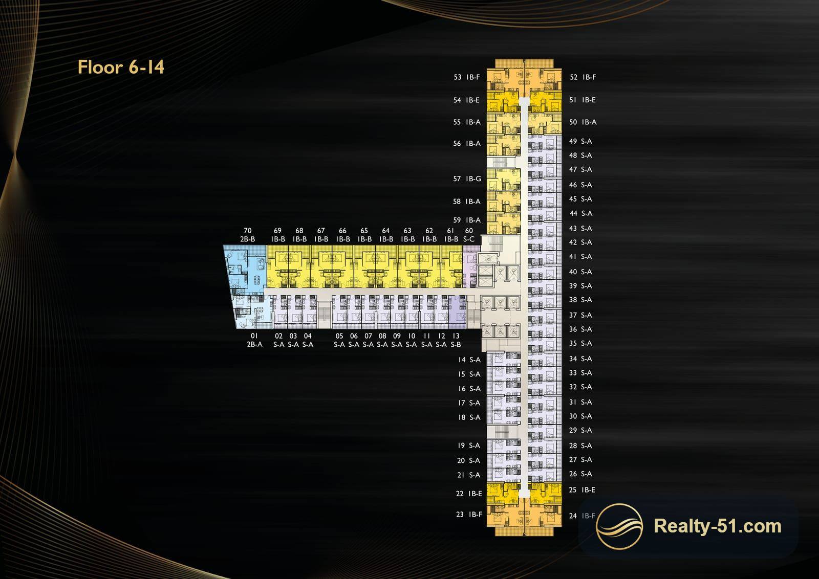 Grand Solaire Noble Pattaya — Grundriss 7