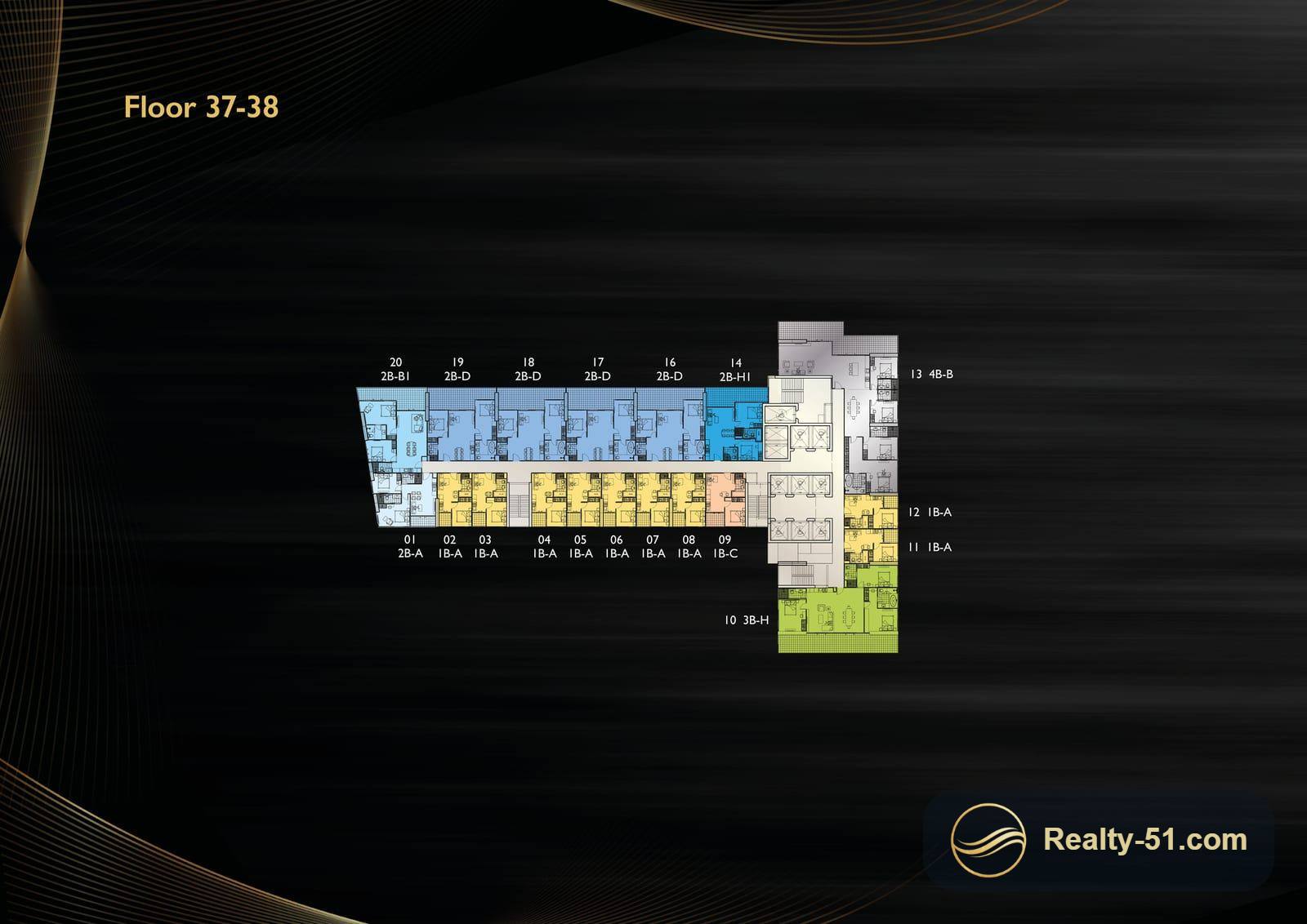 Grand Solaire Noble Pattaya — Grundriss 21