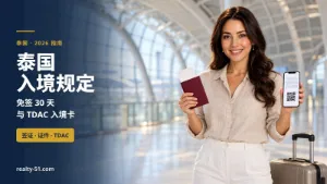 2026 泰国入境规定：免签 30 天与 TDAC 填写指南
