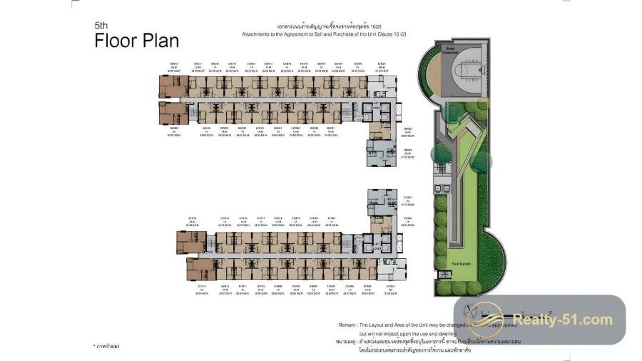 The Base Central Pattaya — แปลนห้อง 19