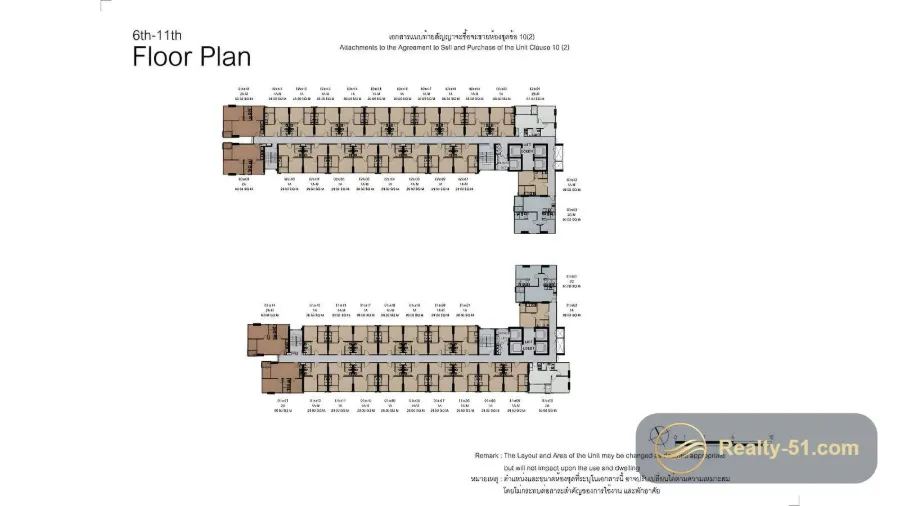The Base Central Pattaya — แปลนห้อง 20