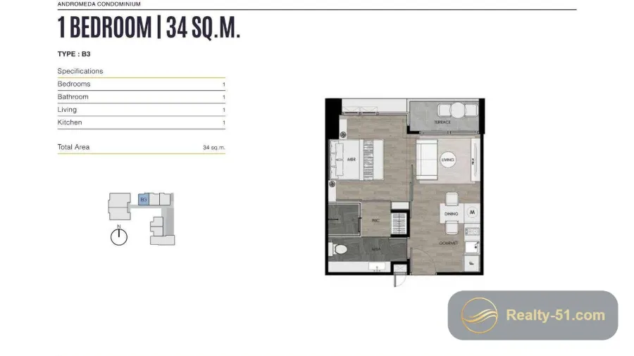 Andromeda Condominium — Grundriss 17
