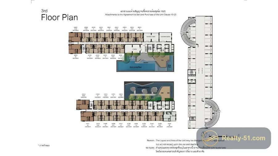 The Base Central Pattaya — แปลนห้อง 17