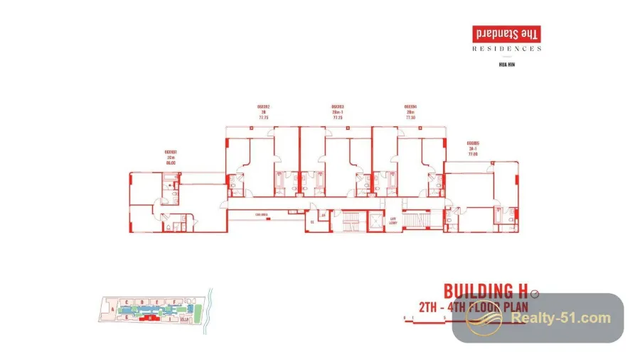 The Standard Residences Hua Hin — Grundriss 17