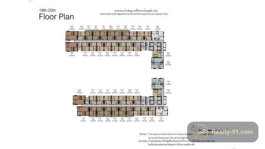 The Base Central Pattaya — แปลนห้อง 24