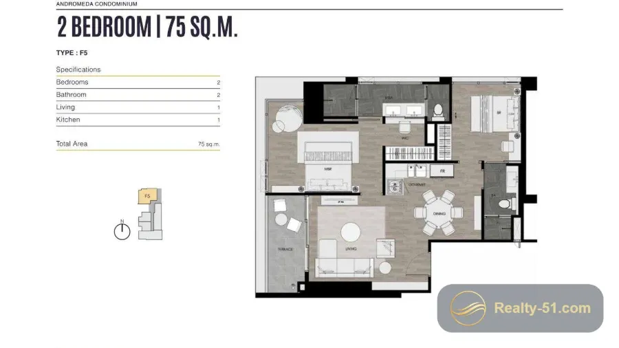 Andromeda Condominium — Grundriss 23