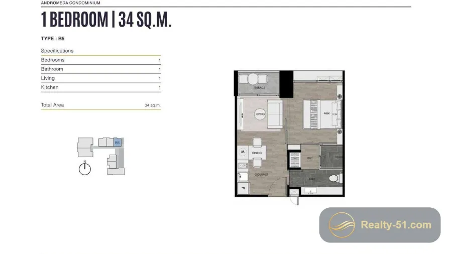 Andromeda Condominium — Grundriss 19