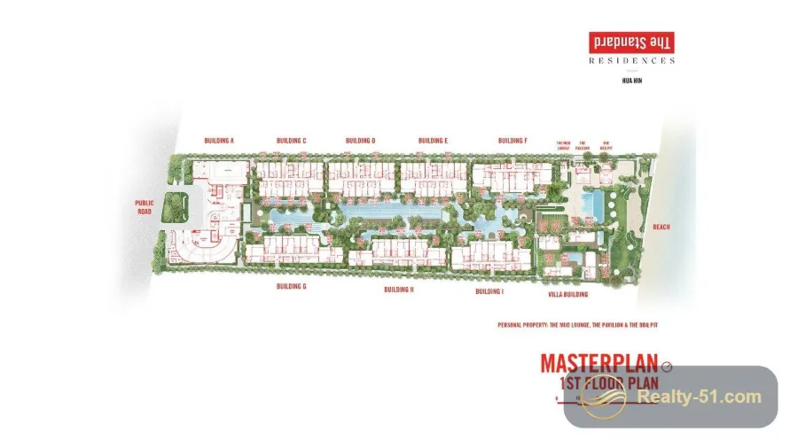 The Standard Residences Hua Hin — Grundriss 1