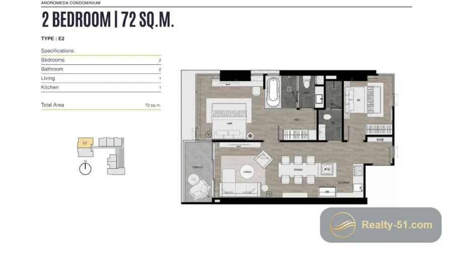 Andromeda Condominium — Grundriss 22