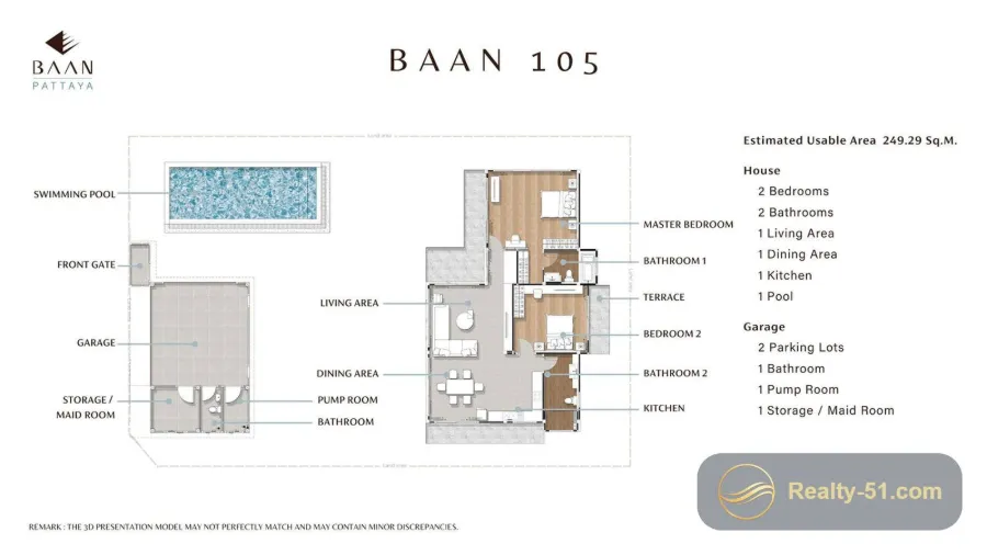 Baan Pattaya Haven — 户型图 2