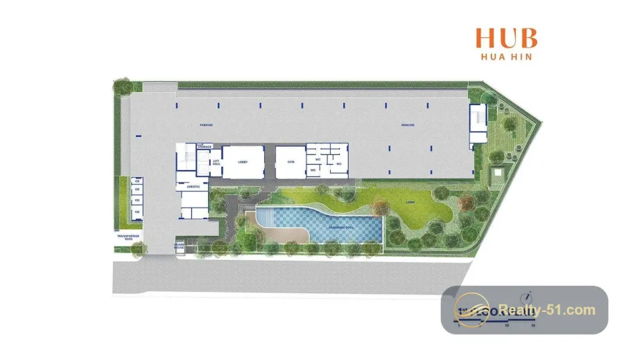 Hub Hua Hin — แปลนห้อง 1