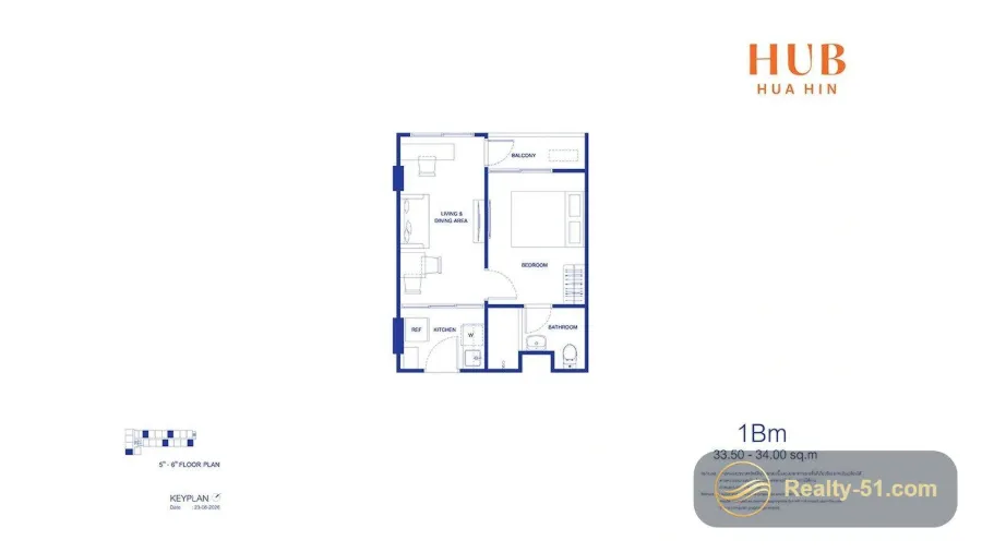 Hub Hua Hin — แปลนห้อง 10