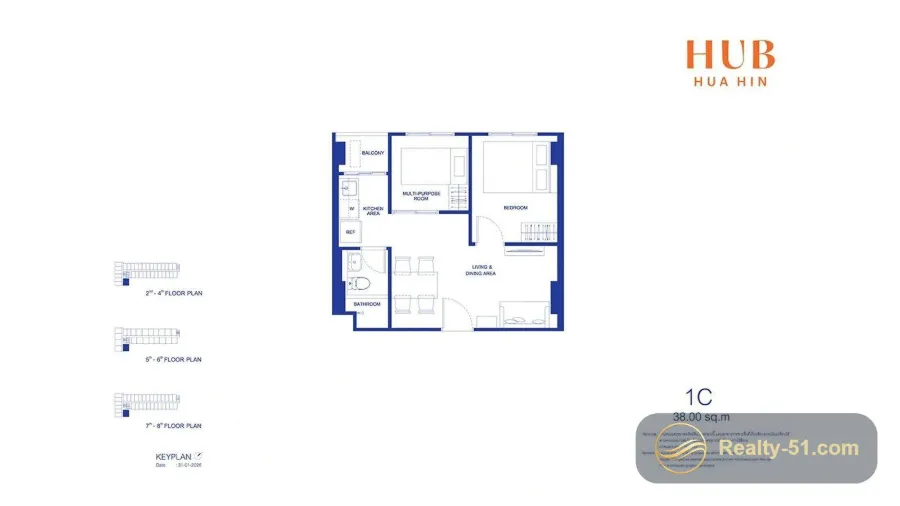 Hub Hua Hin — แปลนห้อง 11