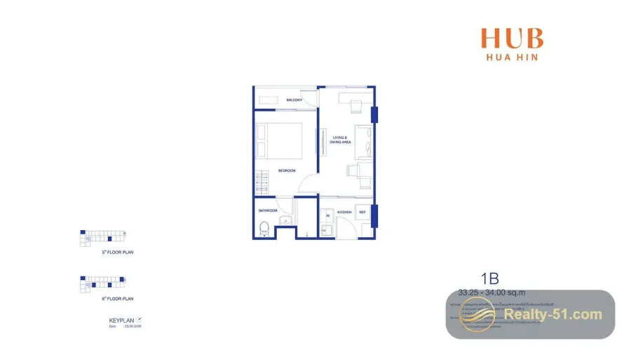 Hub Hua Hin — แปลนห้อง 9