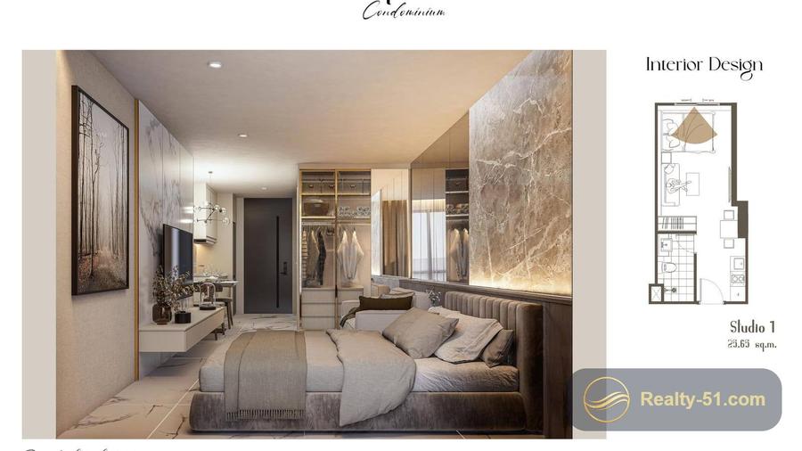 Avenue Boutique Condominium 芭提雅市中心 26㎡ 开间公寓 — 5