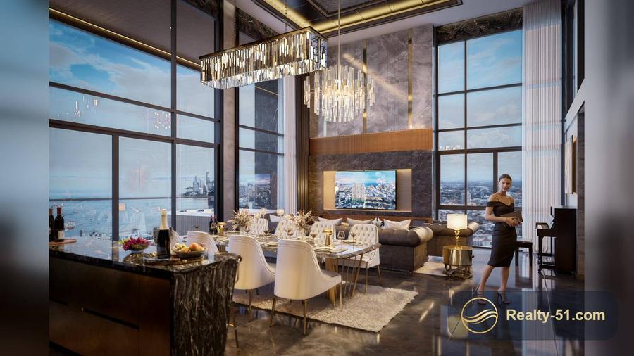 เพนต์เฮาส์ดูเพล็กซ์ 227 ตร.ม. ใน Grand Bay View — พัทยากลาง — 10