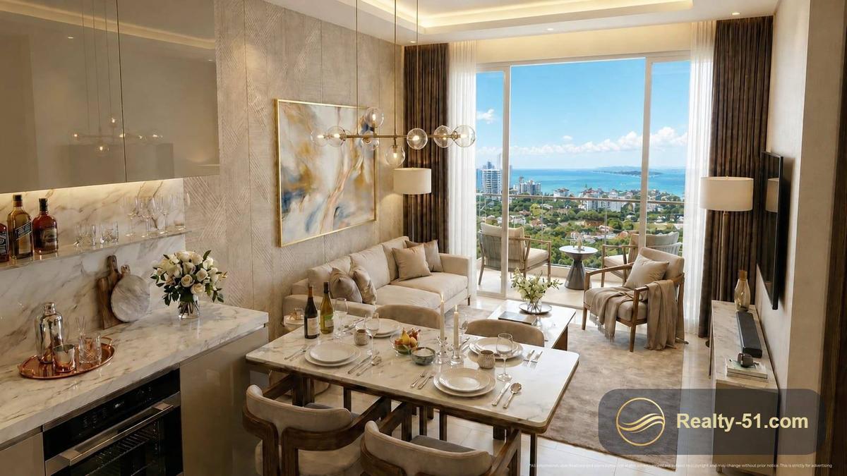 1-Bedroom Apartment 39 m² in LOVE IT Wongamat Beach