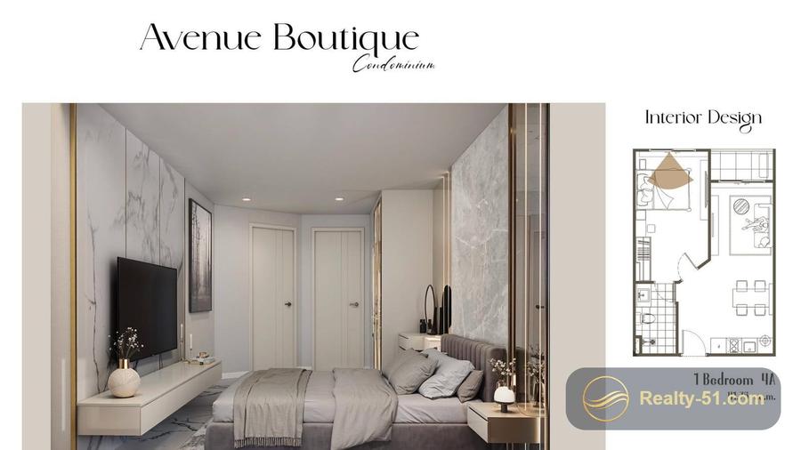 1 спальня 35 м² — Avenue Boutique, центр — 11