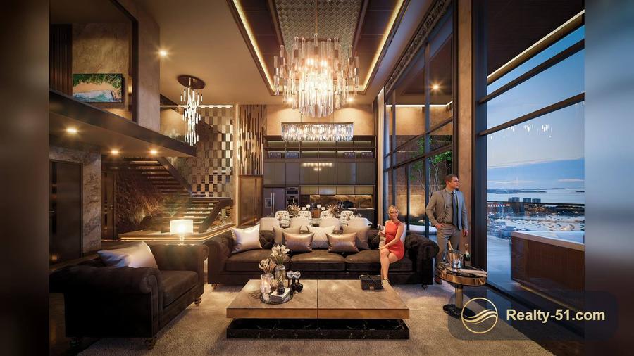 เพนต์เฮาส์ดูเพล็กซ์ 227 ตร.ม. ใน Grand Bay View — พัทยากลาง — 5