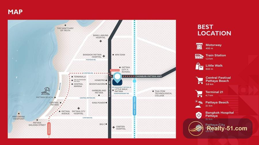 Studio 25 m² in SO Origin Pattaya — 10