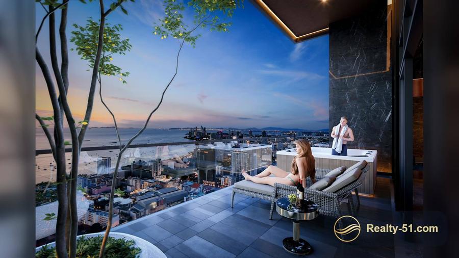 เพนต์เฮาส์ดูเพล็กซ์ 227 ตร.ม. ใน Grand Bay View — พัทยากลาง — 12