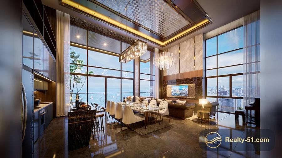 เพนต์เฮาส์ดูเพล็กซ์ 227 ตร.ม. ใน Grand Bay View — พัทยากลาง — 6