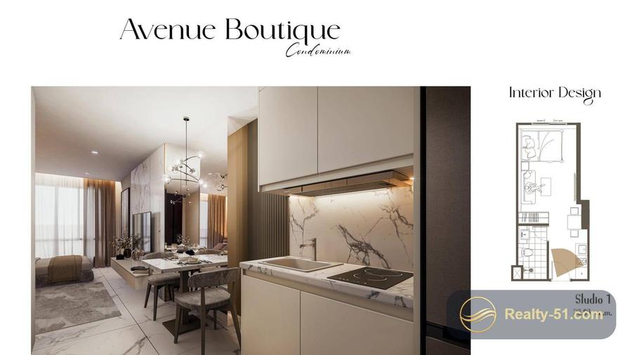 Avenue Boutique Condominium 芭提雅市中心 26㎡ 开间公寓 — 8