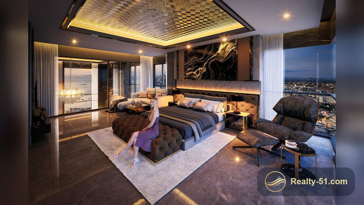 เพนต์เฮาส์ดูเพล็กซ์ 227 ตร.ม. ใน Grand Bay View — พัทยากลาง