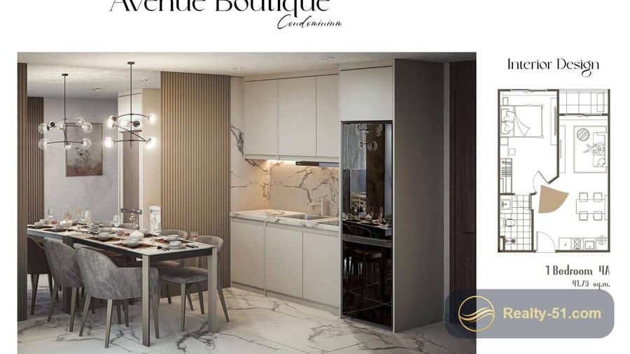 1 спальня 35 м² — Avenue Boutique, центр — 7