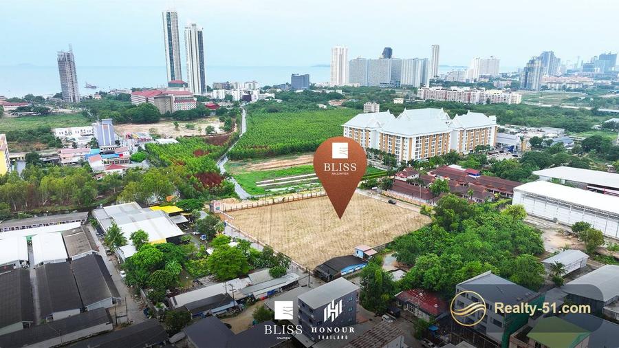 ที่ดิน 803–990 ตร.ม. ใน Bliss Jomtien แถวเหนือ — 4