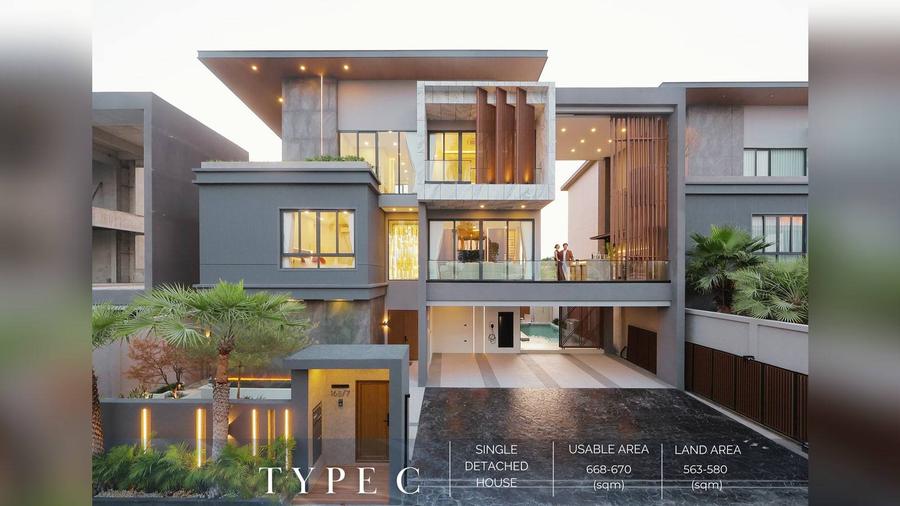 วิลล่า 5 ห้องนอน 670 ตร.ม. ใน Harmony Hills Villas Pattaya — แปลนห้อง 1