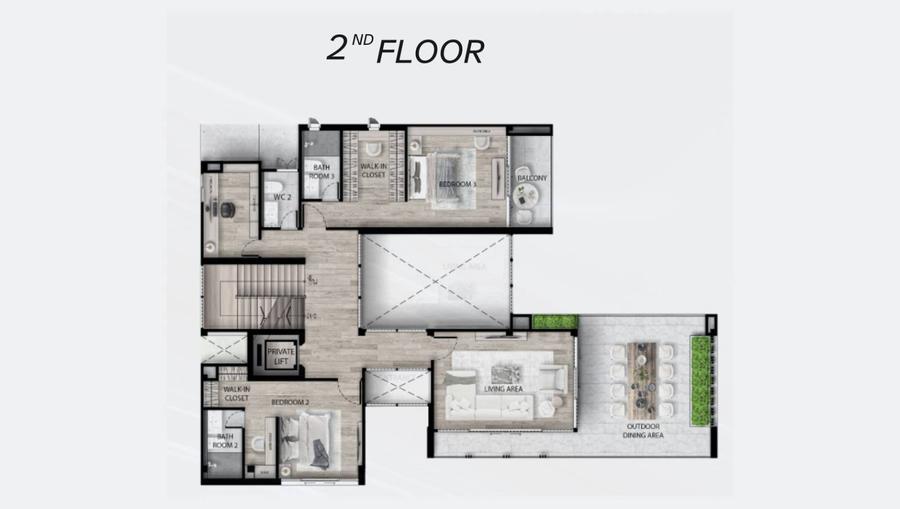 Вилла с 5 спальнями 614 м² в Harmony Hills Villas Pattaya — Планировка 3