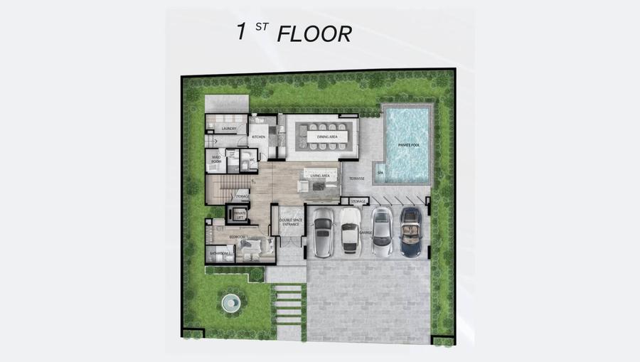 Вилла с 5 спальнями 614 м² в Harmony Hills Villas Pattaya — Планировка 2