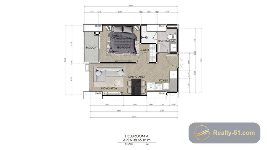 Seaspire Jomtien — floor plan 16
