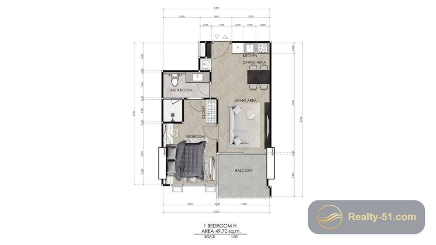 Seaspire Jomtien — floor plan 19