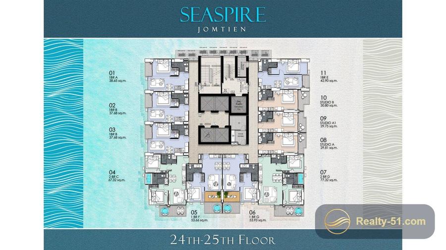 Seaspire Jomtien — floor plan 6
