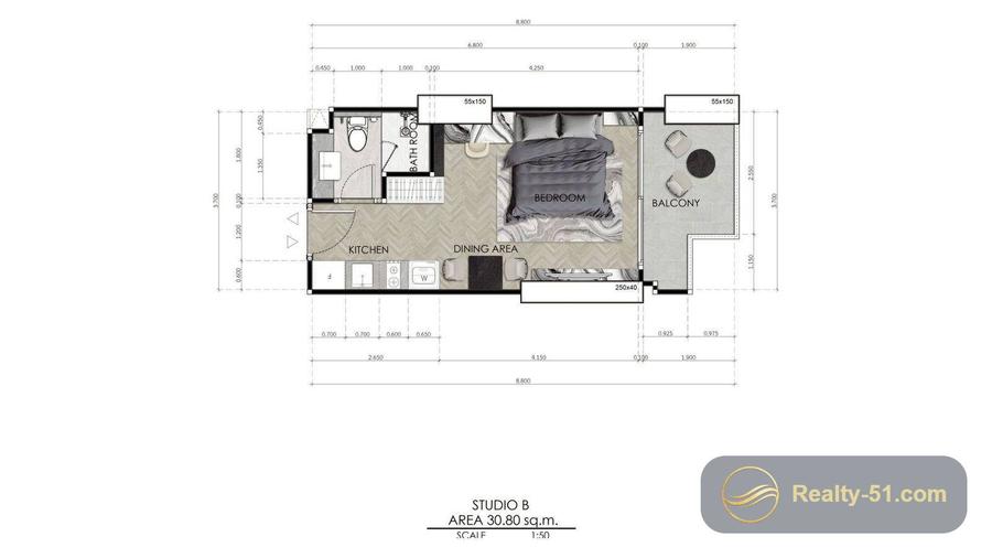 Seaspire Jomtien — floor plan 14