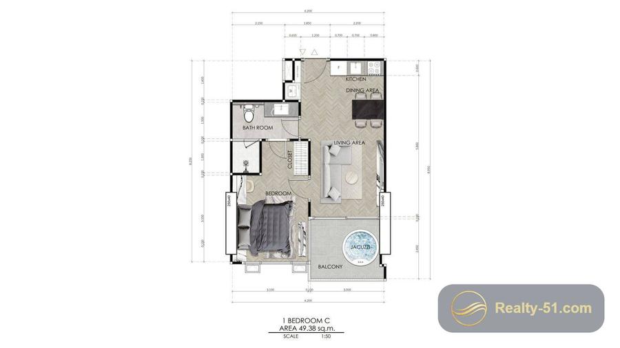 Seaspire Jomtien — floor plan 18