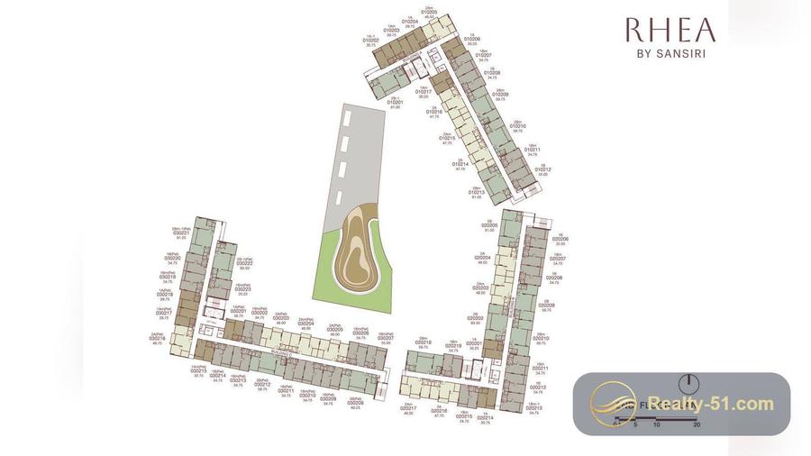 Rhea by Sansiri — floor plan 1