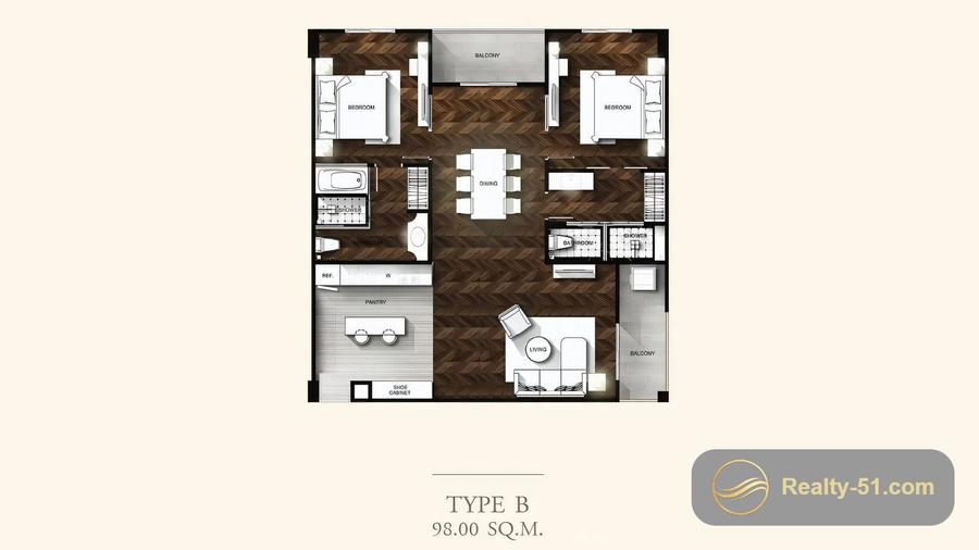 Grand Florida Beachfront Condo Resort — планировка 18