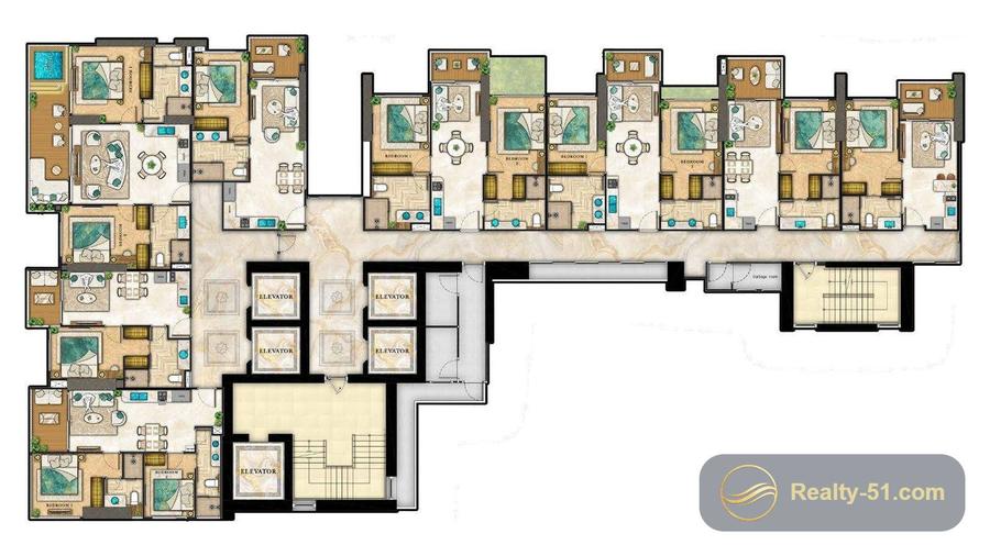 The Riviera Palm Beach Wongamat — floor plan 22