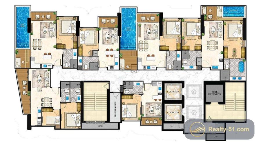 The Riviera California — планировка 12