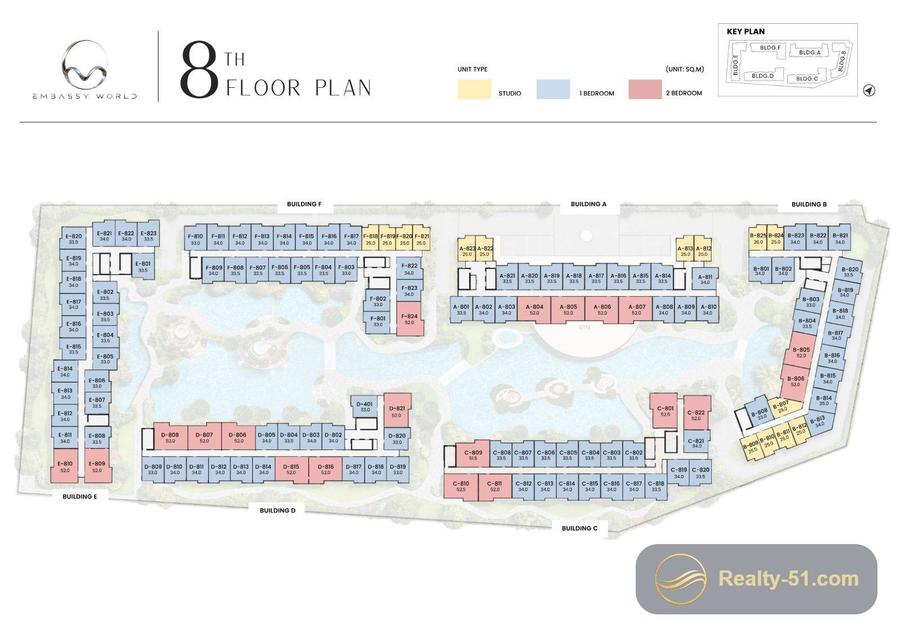 Embassy World Pattaya — แปลนห้อง 9