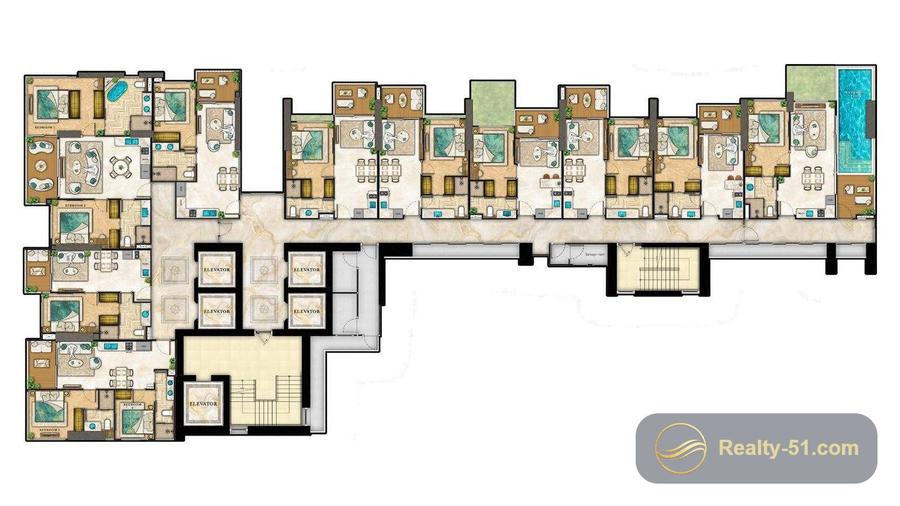 The Riviera Palm Beach Wongamat — floor plan 17