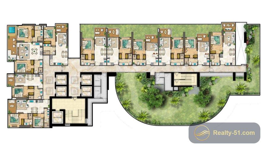 The Riviera Palm Beach Wongamat — floor plan 10