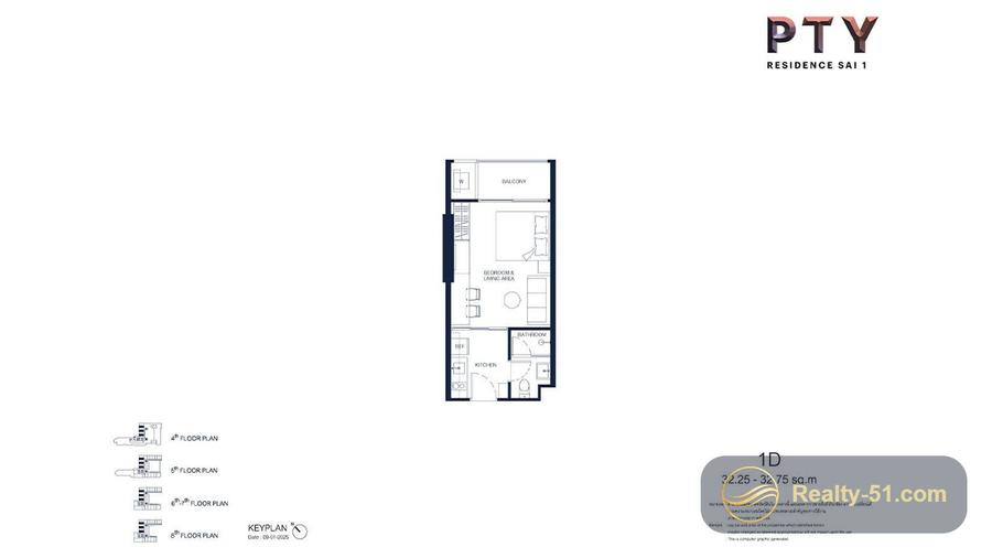 PTY Residence Sai 1 — แปลนห้อง 8