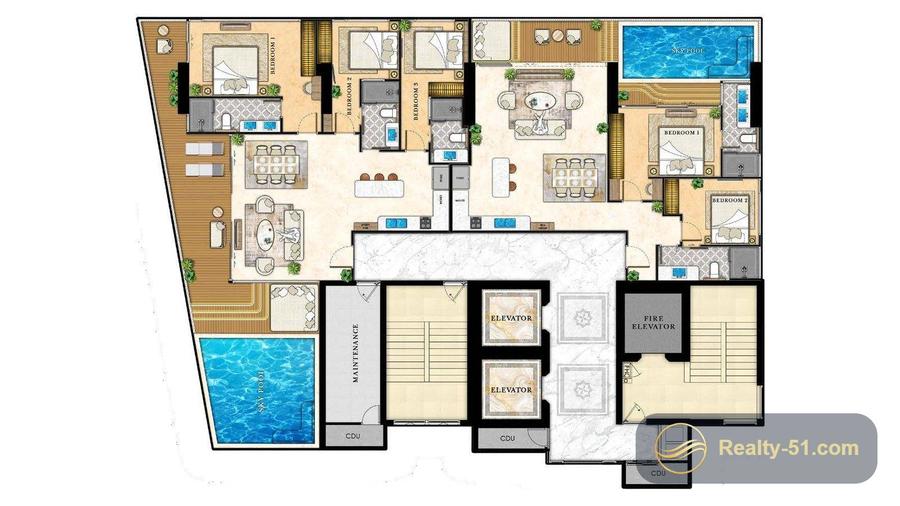The Riviera California — планировка 21