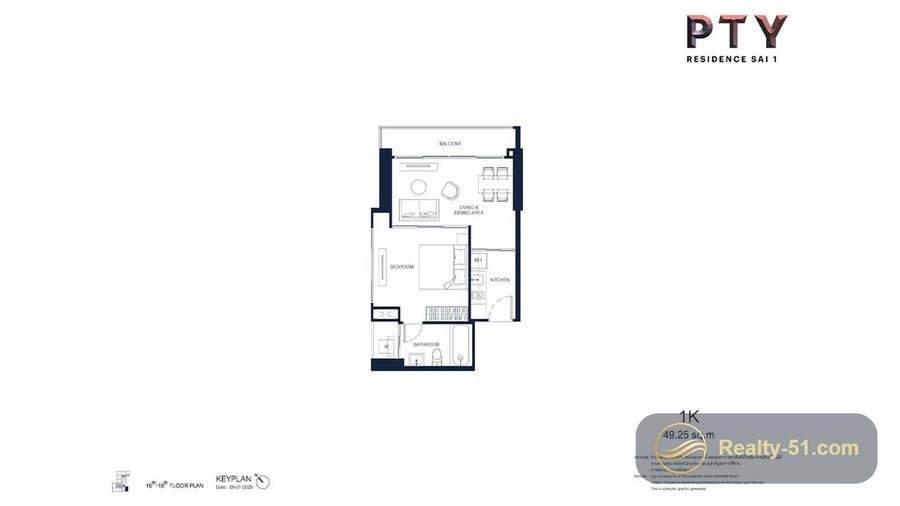 PTY Residence Sai 1 — แปลนห้อง 17