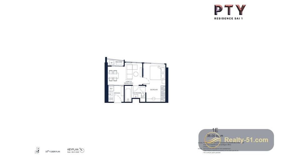 PTY Residence Sai 1 — แปลนห้อง 10