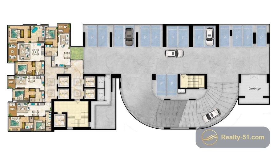 The Riviera Palm Beach Wongamat — floor plan 7